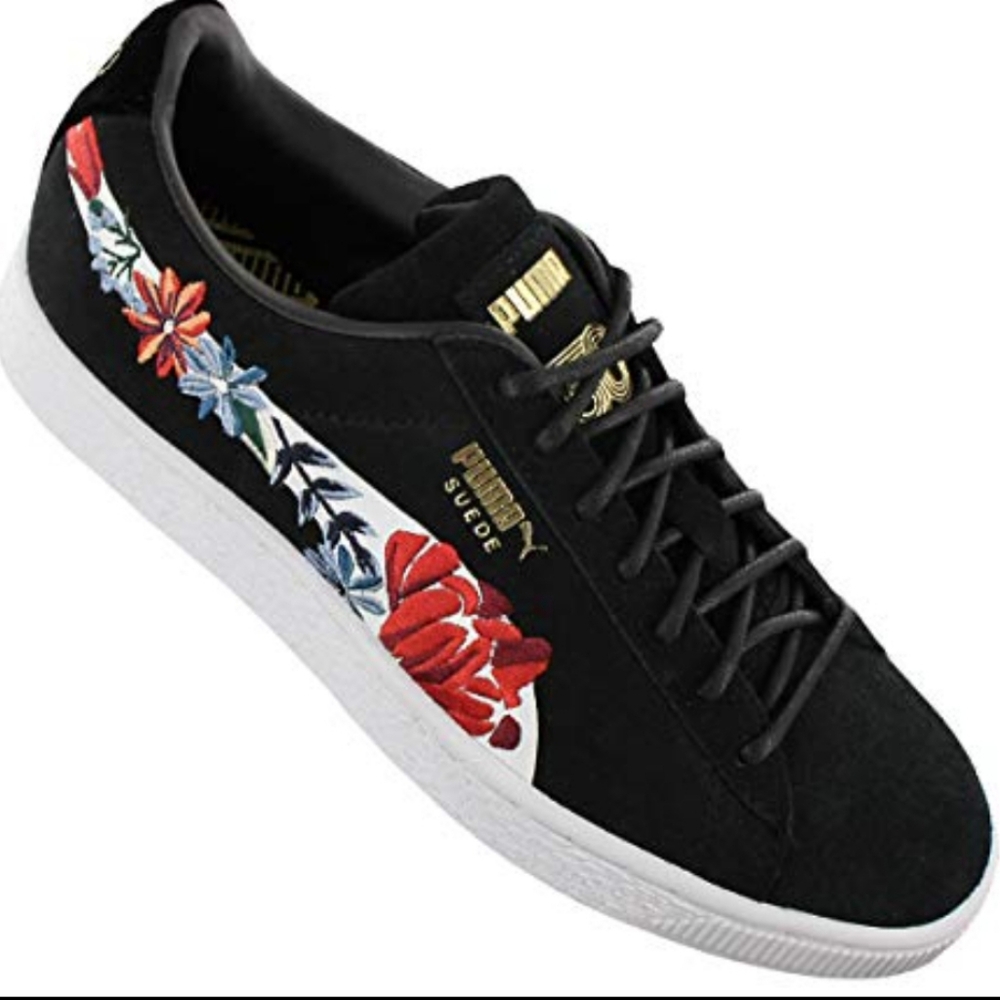 Puma Women Black Sneakers Suede Hyper Embelished. SZ 8 US. 38.5 EUR. - Picture 2 of 4